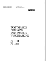 Zanussi FJ1104 Användarmanual