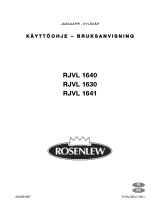 ROSENLEW RJVL1650 Användarmanual