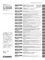 Casio XJ-SK600 Installationsguide