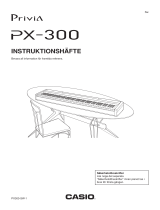 Casio PX-300 Användarmanual