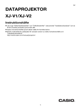 Casio XJ-V1, XJ-V2 Instruktionshäfte