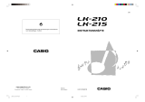 Casio LK-210 Användarmanual