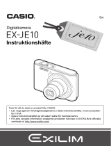 Casio EX-JE10 Användarmanual