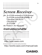 Casio Screen Receiver Användarmanual