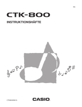 Casio CTK-800 Användarmanual