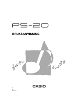 Casio PS-20 Användarmanual