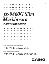 Casio fx-9860G Slim Användarmanual