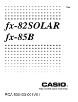 Casio fx-85B Användarmanual
