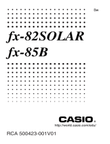 Casio fx-82SOLAR Användarmanual