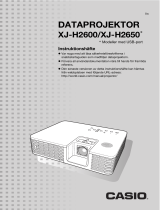 Casio XJ-H2600, XJ-H2650 Användarguide