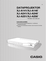 Casio XJ-A141, XJ-A146, XJ-A241, XJ-A246, XJ-A251, XJ-A256 (Serial Number: D****A) Användarmanual