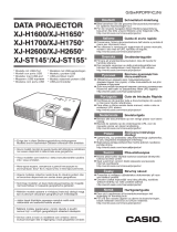 Casio XJ-H2600, XJ-H2650 Snabbstartsguide