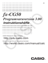 Casio fx-CG50UPD Användarmanual