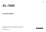 Casio KL-7400 Användarmanual