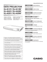 Casio XJ-A141, XJ-A146, XJ-A241, XJ-A246, XJ-A251, XJ-A256 (Serial Number: D****A) Installationsguide