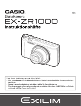 Casio EX-ZR1000 Användarmanual