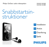 Philips SA3224 Användarmanual