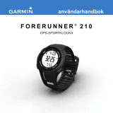 Garmin Forerunner® 210, Pacific, With Heart Rate Monitor and Foot Pod (Club Version) Användarmanual