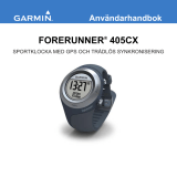 Garmin Forerunner® 405CX Användarmanual