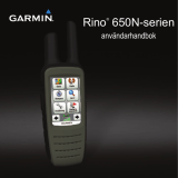 Garmin Rino 650t Användarmanual