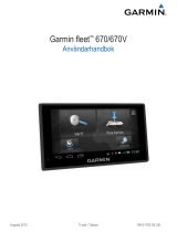 Garmin fleet™ 670V Användarmanual