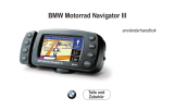 Garmin BMW Motorrad Navigator III Användarmanual