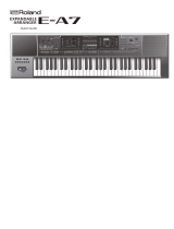 Roland E-A7 Användarguide