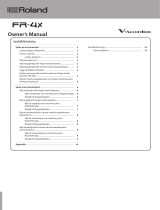 Roland FR-4x Användarguide