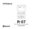 Roland R-07 Användarguide