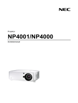 NEC NP4001 Bruksanvisning