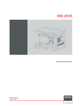 Barco HDQ-2K40 Användarmanual