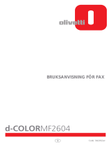 Olivetti d-Color MF2603 and d-Color MF2604 Bruksanvisning