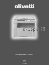 Olivetti d-Copia 15 Bruksanvisning
