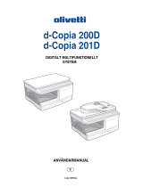 Olivetti d-Copia 200D - d-Copia 201D Bruksanvisning