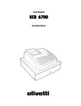 Olivetti ECR 6700 Bruksanvisning