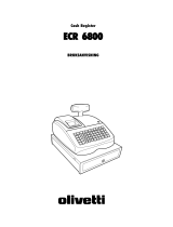 Olivetti ECR 6800 Bruksanvisning