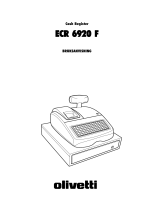 Olivetti ECR 6920F Bruksanvisning