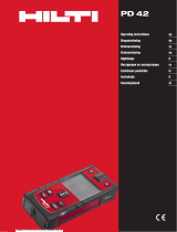 Hilti PD 42 Bruksanvisningar