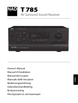 NAD T 785 Användarmanual