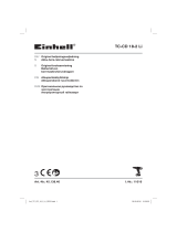 EINHELL TC-CD 18-2 Li (1x1,5Ah) Användarmanual