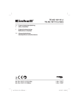 Einhell Expert Plus TE-AG 18/115 Li Kit (1x3,0Ah) Användarmanual