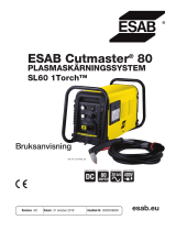 ESAB Cutmaster 80 Plasma Cutting System Användarmanual