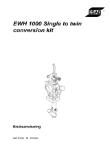 ESAB EWH 1000 Single to twin conversion kit Användarmanual