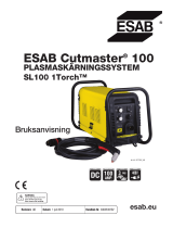 ESAB Cutmaster 100 PLASMA CUTTING SYSTEM Användarmanual