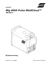 ESAB Mig 4004i Pulse WeldCloud™ Användarmanual