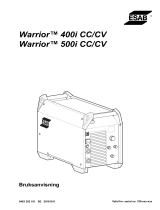 ESAB Warrior™ 400i cc/cv, Warrior™ 500i cc/cv Användarmanual