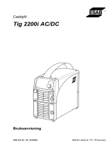 ESAB Caddy® Tig 2200i AC/DC Användarmanual