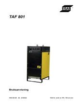 ESAB TAF 801 Användarmanual