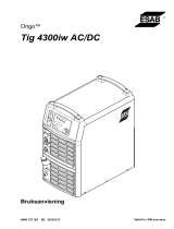 ESAB Tig 4300iw AC/DC Användarmanual