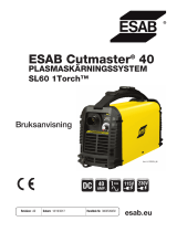 ESAB ESAB Cutmaster 40 Plasma Cutting System Användarmanual